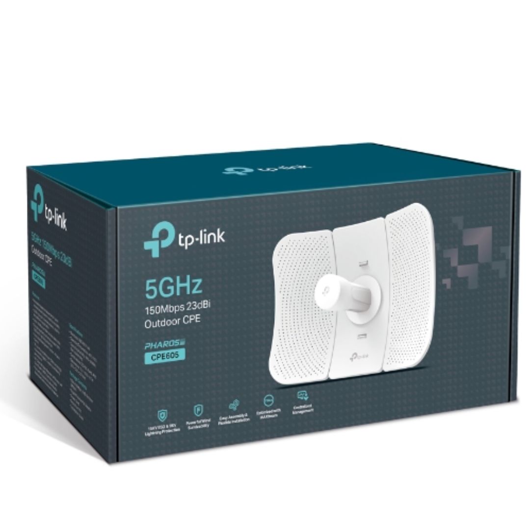 TP-Link CPE605 5GHz 150Mbps 23dBi Outdoor CPE High-gain Directional Cassegrain