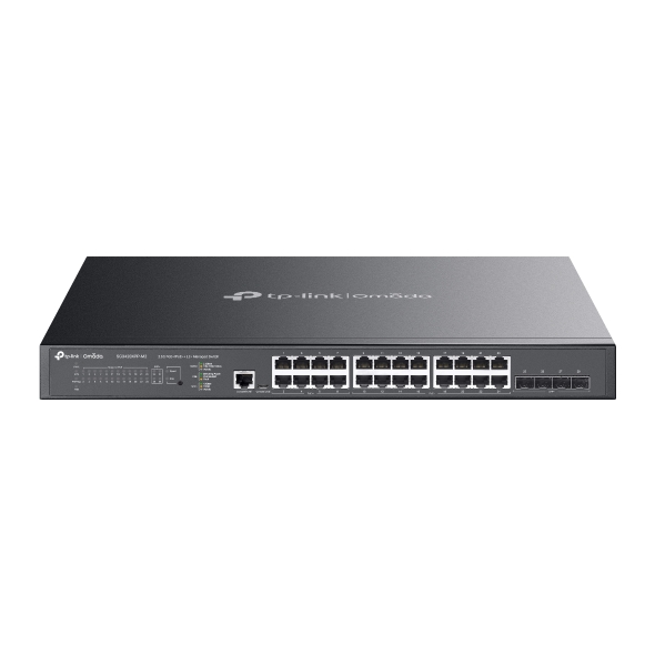 TP-Link SG3428XPP-M2 Omada 24-Port 2.5G + 4-Port 10GE SFP+ L2+ Managed PoE+/PoE++ Switch