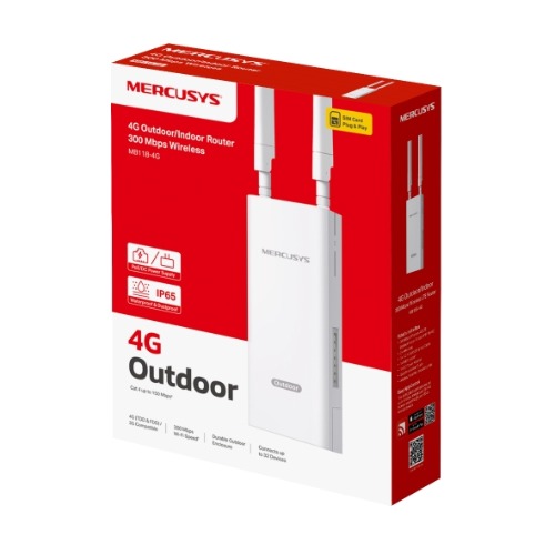 TP-Link Mercusys MB118-4G 300 Mbps Wireless 4G LTE Outdoor/Indoor Router