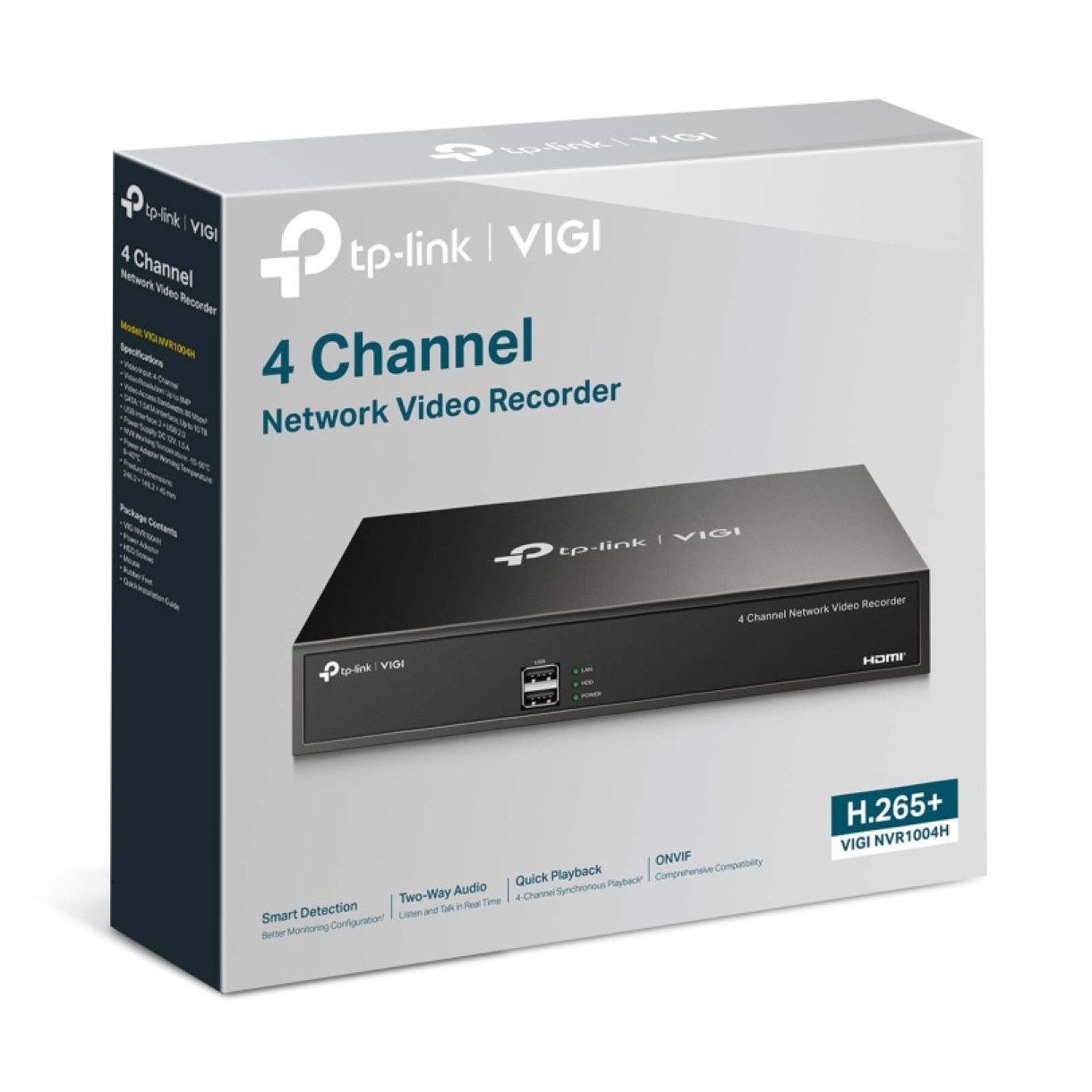 TP-Link VIGI NVR1004H 4 Channel Network Video Recorder (HDD Not Included)