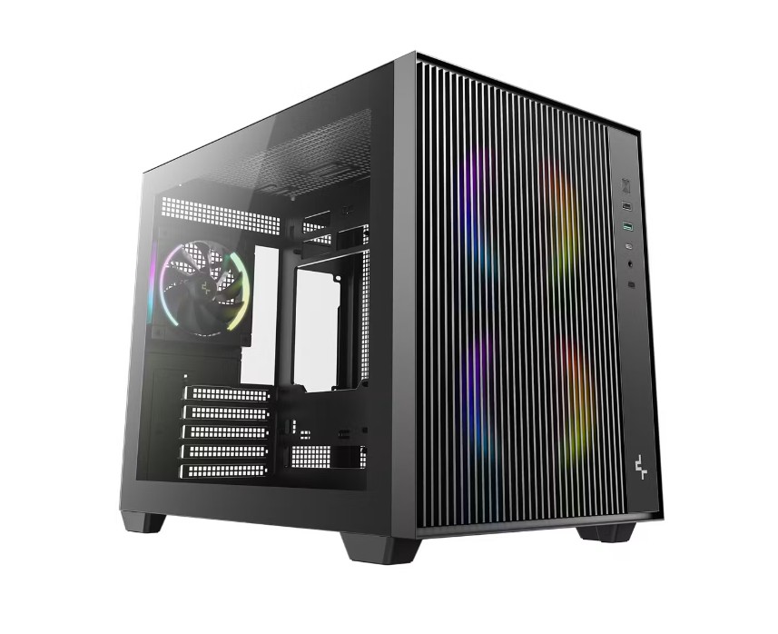 DeepCool CG330 MESH 3F High Airflow Dual Chamber Micro ATX Case
