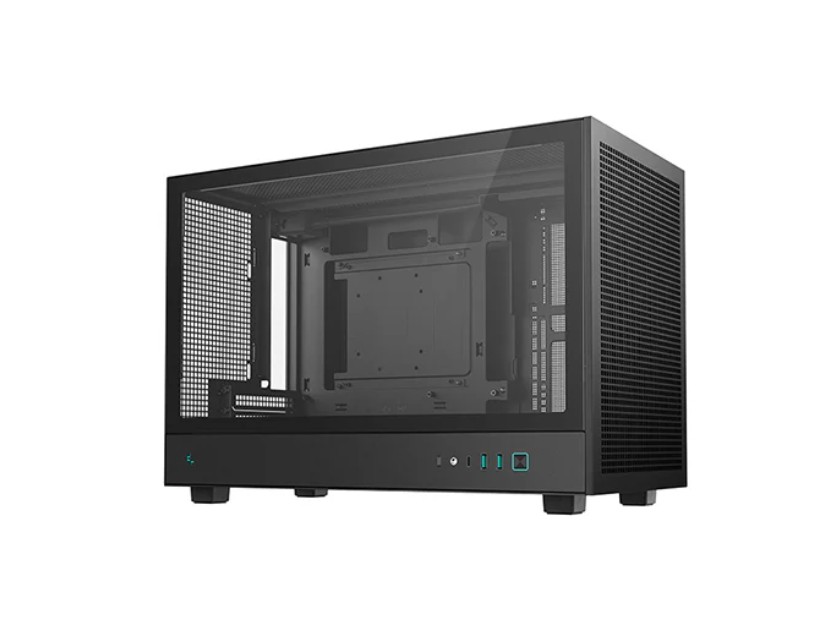 DeepCool CH260 M-ATX Case, Extremely Portable Size,Abundant Airflow Ventilation,Mesh and