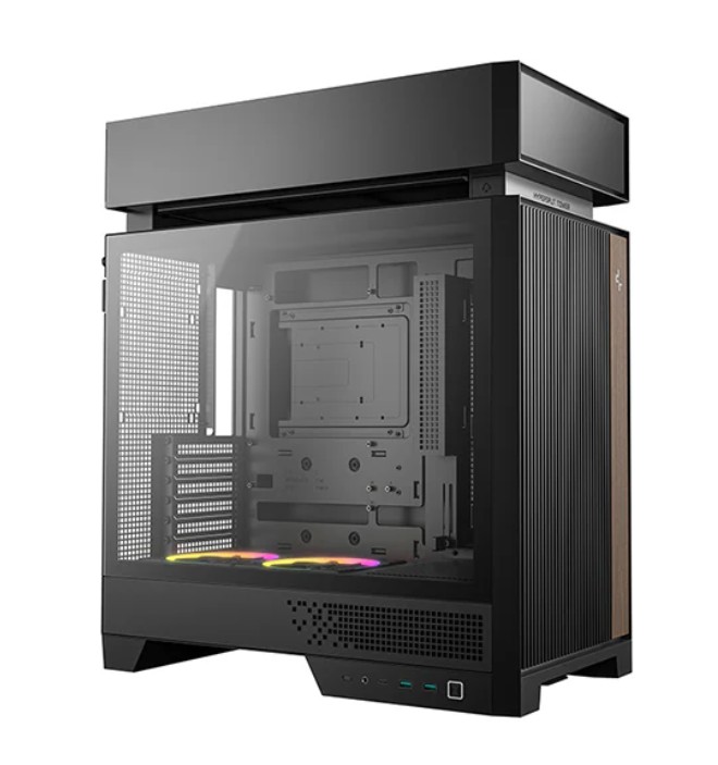 DeepCool CL660 Innovative Compartmentalized Optimized ATX Case. Pre-installed Dual ARGB