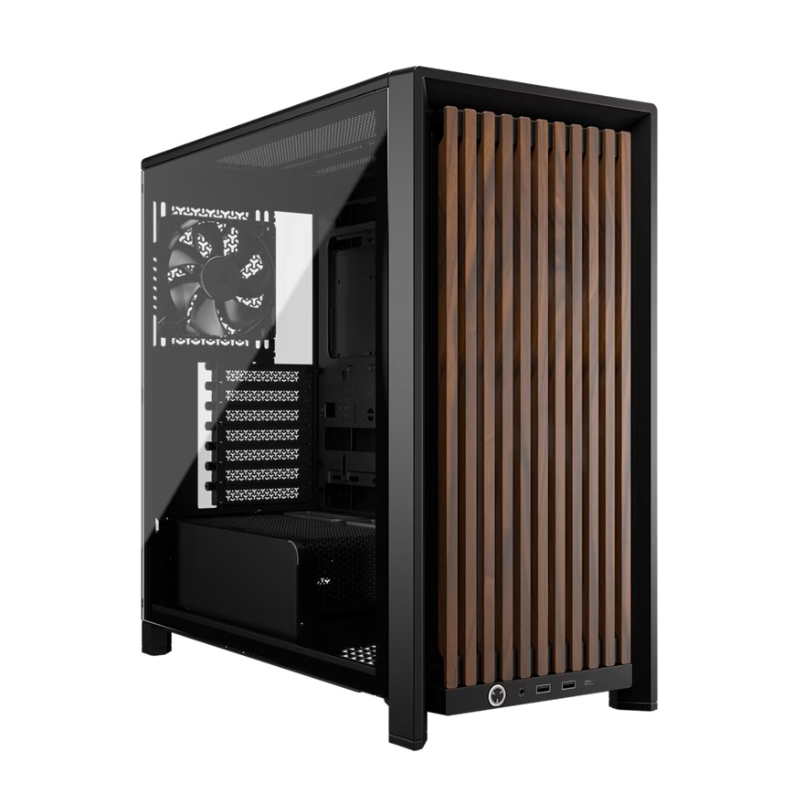 Corsair FRAME 4000D WOOD RS Modular Mid-Tower PC Case - White