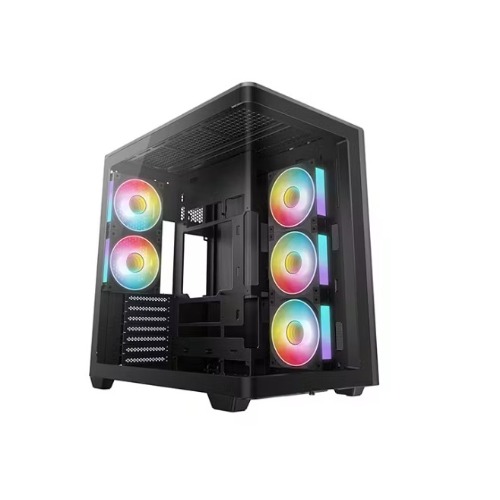 DeepCool CG590U 5F Sleek Showcase (one-piece curved glass) ATX Case,5 x Pre-installed ARGB