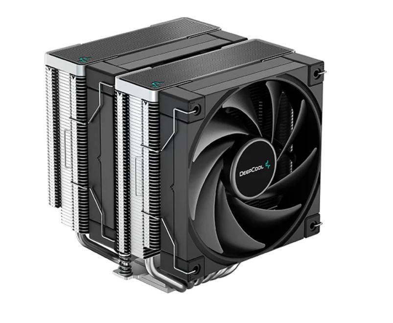 DeepCool AK620 High Performance Dual Tower CPU Cooler, 6 Copper Heat Pipes, 2x120 FDB Fans