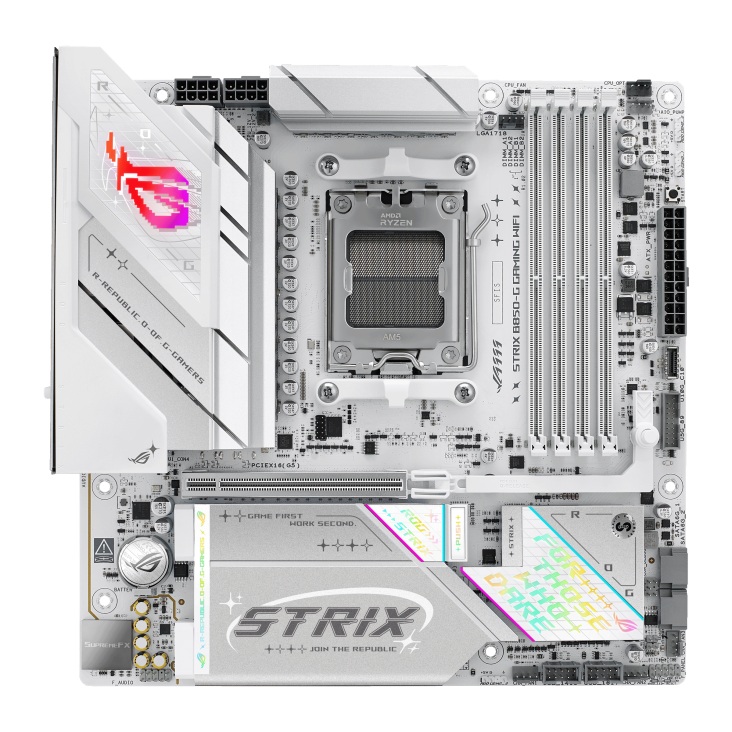 ASUS AMD ROG STRIX B850-G GAMING WIFI (AM5) Micro-ATX Motherboard, DDR5 256GB, PCIe 5.0, 4