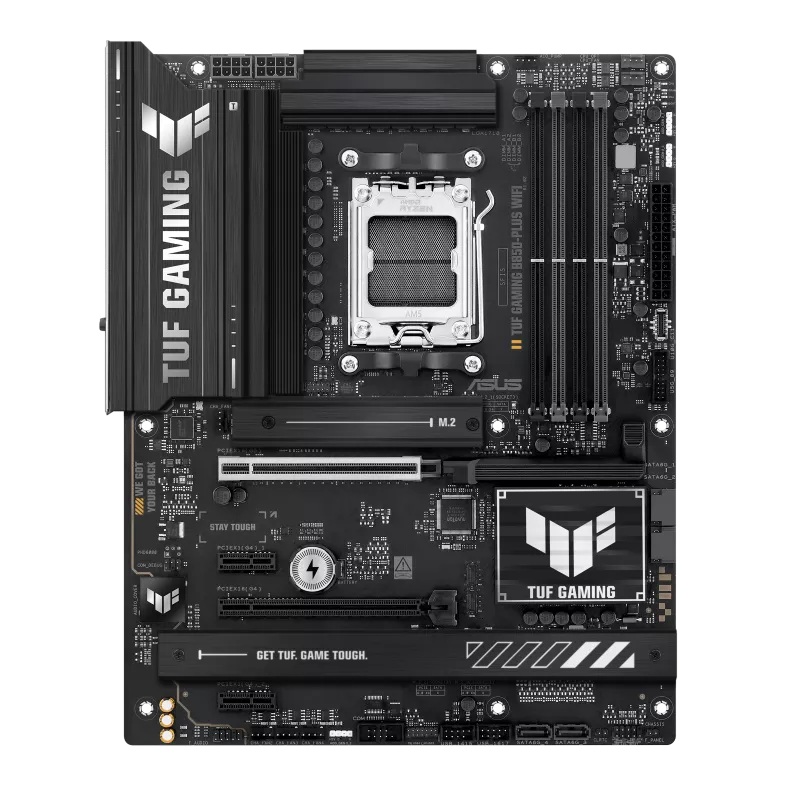 ASUS AMD TUF GAMING B850-PLUS WIFI (AM5) ATX Motherboard, DDR5 256GB, PCIe 5.0, 3× M.2, Wi