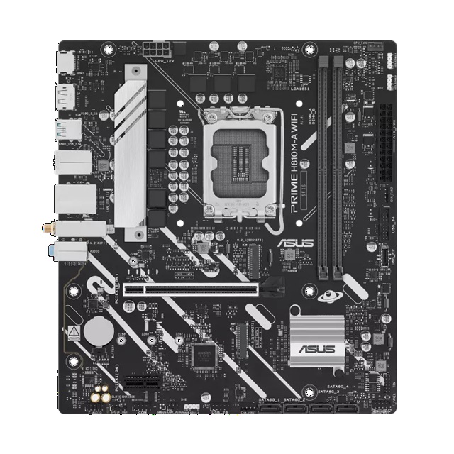 ASUS PRIME H810M-A WIFI-CSM Micro-ATX Motherboard Up to 128GB DDR5 (2x Slots), 1 x PCIe 4.