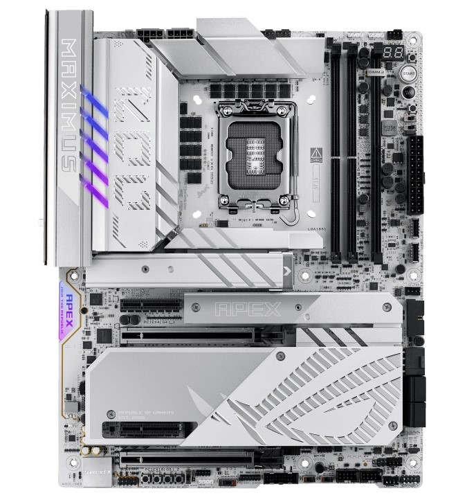 ASUS ROG MAXIMUS Z890 APEX LGA1851 ATX Motherboard 96GB, 2x DDR5, 2 x PCIe 5.0 x16 slots,