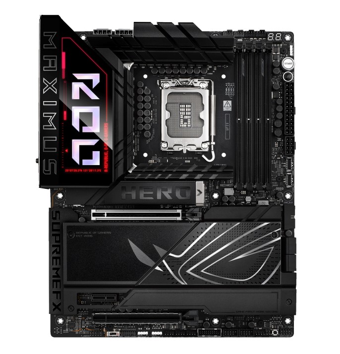 ASUS ROG MAXIMUS Z890 HERO LGA1851 ATX Motherboard 192GB, DDR5, 1 x PCIe 5.0 x16 slots, 6 