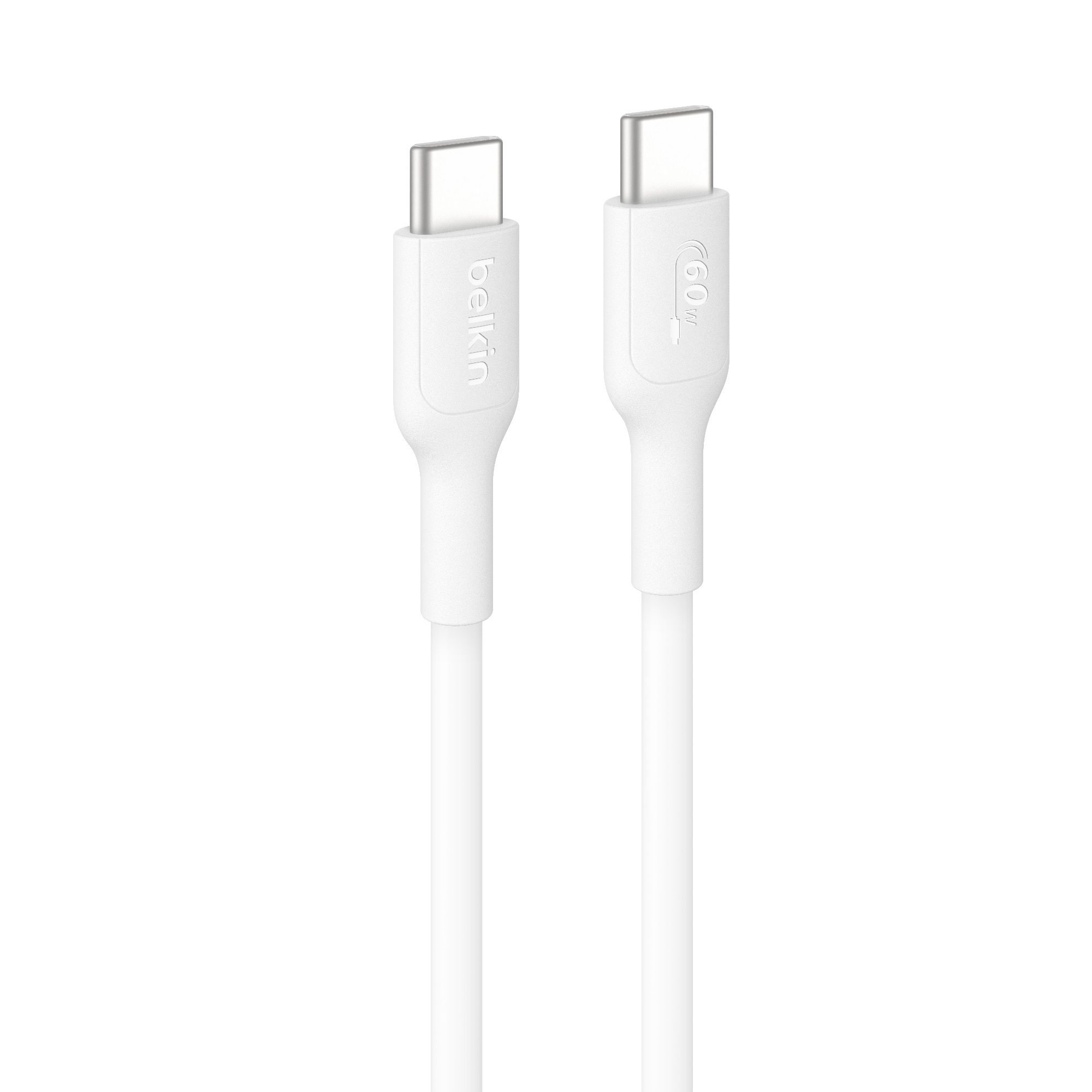 Belkin BoostCharge USB-C to USB-C Cable (0.15M) - White(CAB023fq0MWH), 3A/60W, 480Mbps, 30