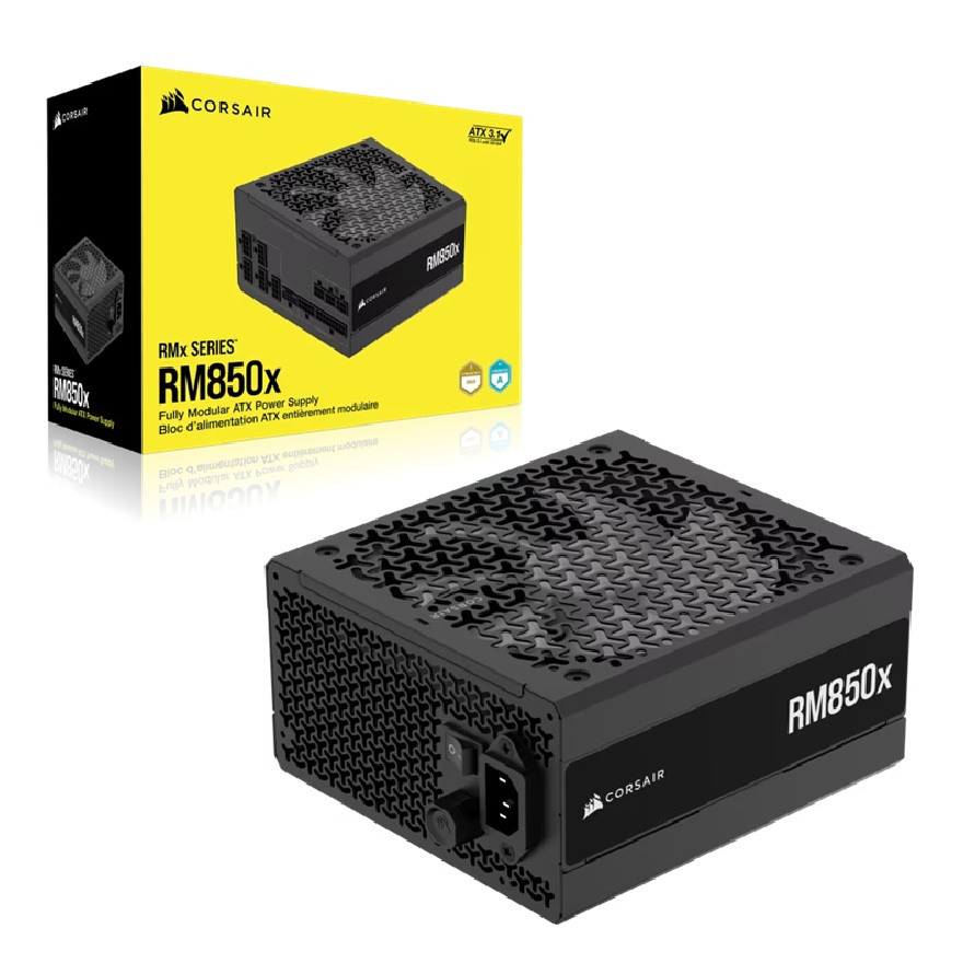 Corsair RMx Series RM850x Fully Modular Power Supply (AU): 850W, 80+ Gold, 3x PCIe, 8x SAT