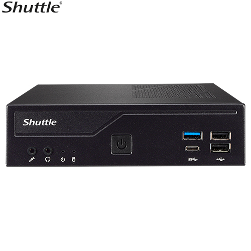 Shuttle DH610 V2 Slim Mini PC 1L Barebone - Intel 12th/13th/14th Gen , 2xDDR5 (max96g), 2.