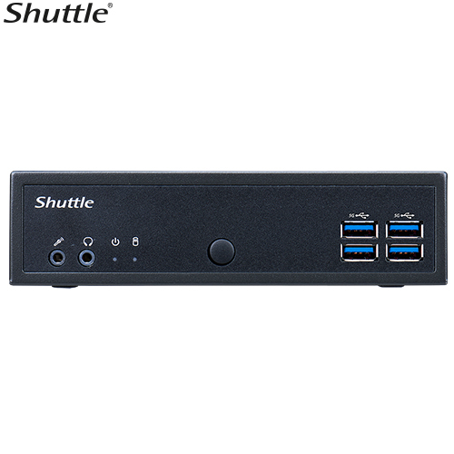 Shuttle DL30N Slim Mini PC 1L Barebone - Intel Processor N100, Fan-less, LAN, RS232/RS422/