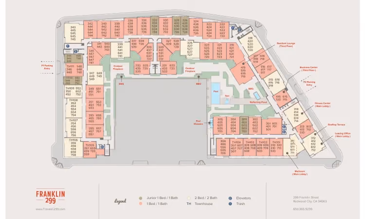 Franklin 299 Apartments Property Map