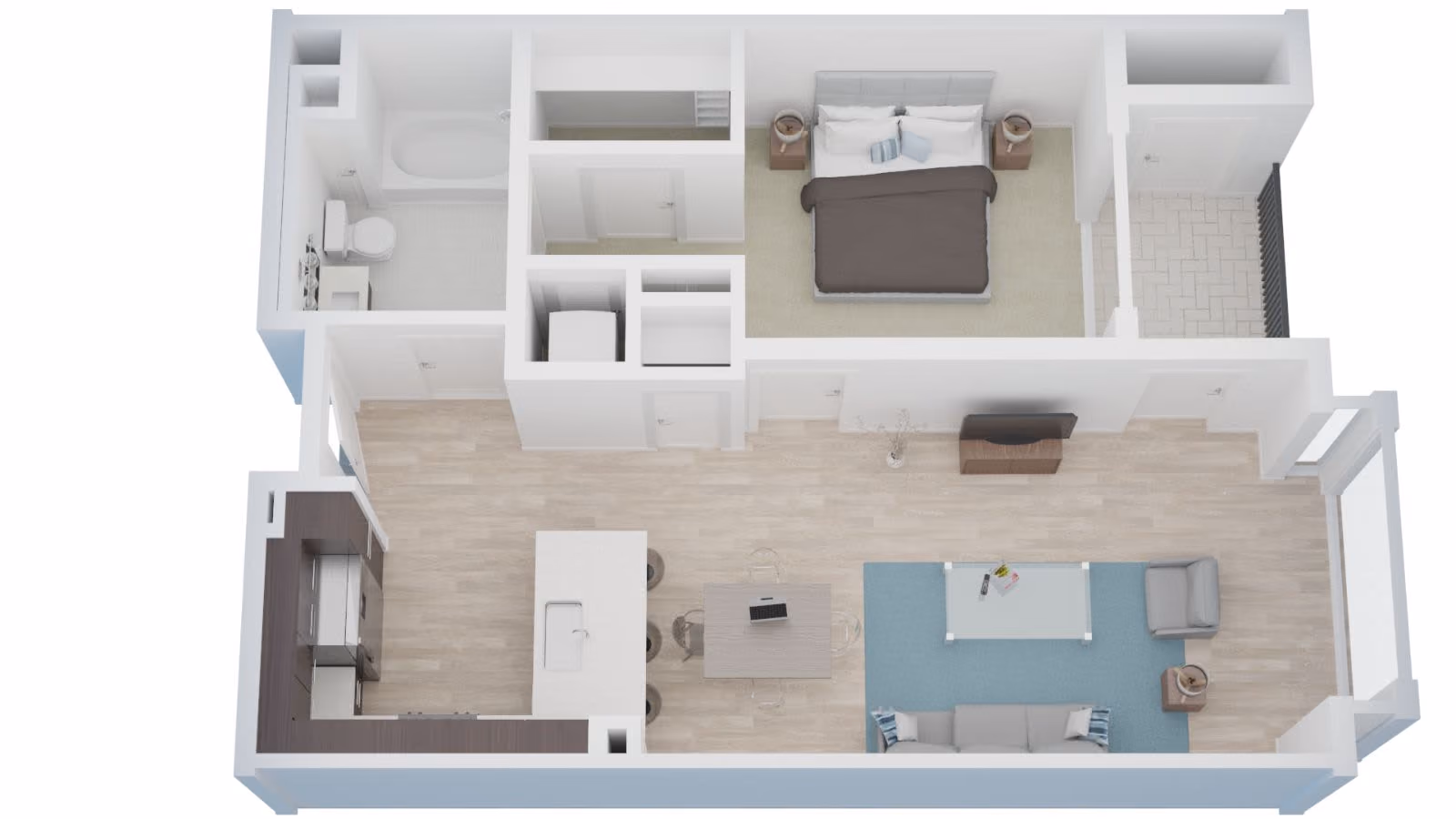 1x1 744-781 (a4) Floor Plan Image 
