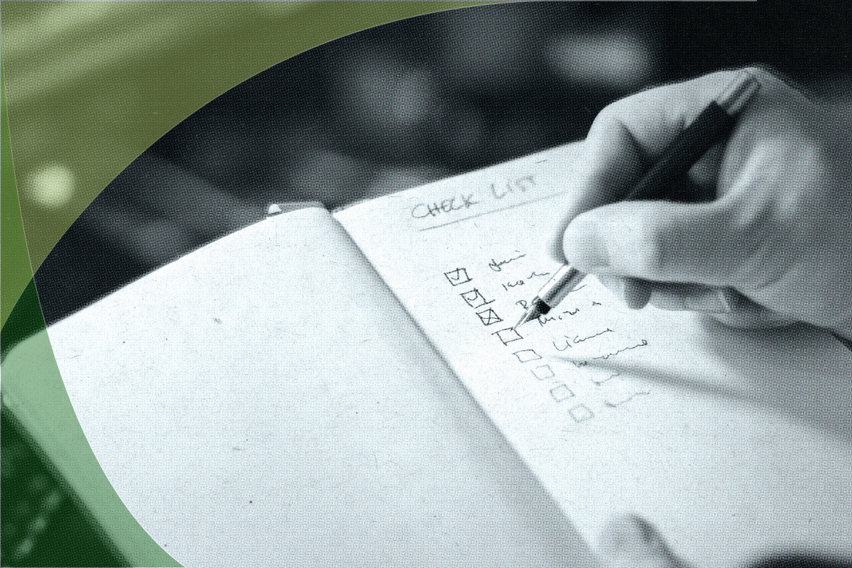 Adult checking progress on a financial literacy course