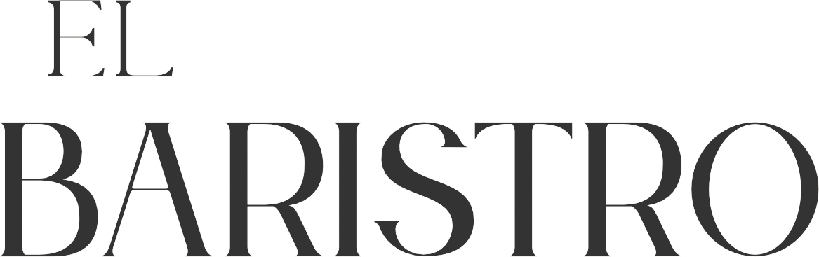 Text in large serif font displaying 'EL BARISTRO' on a light beige background.