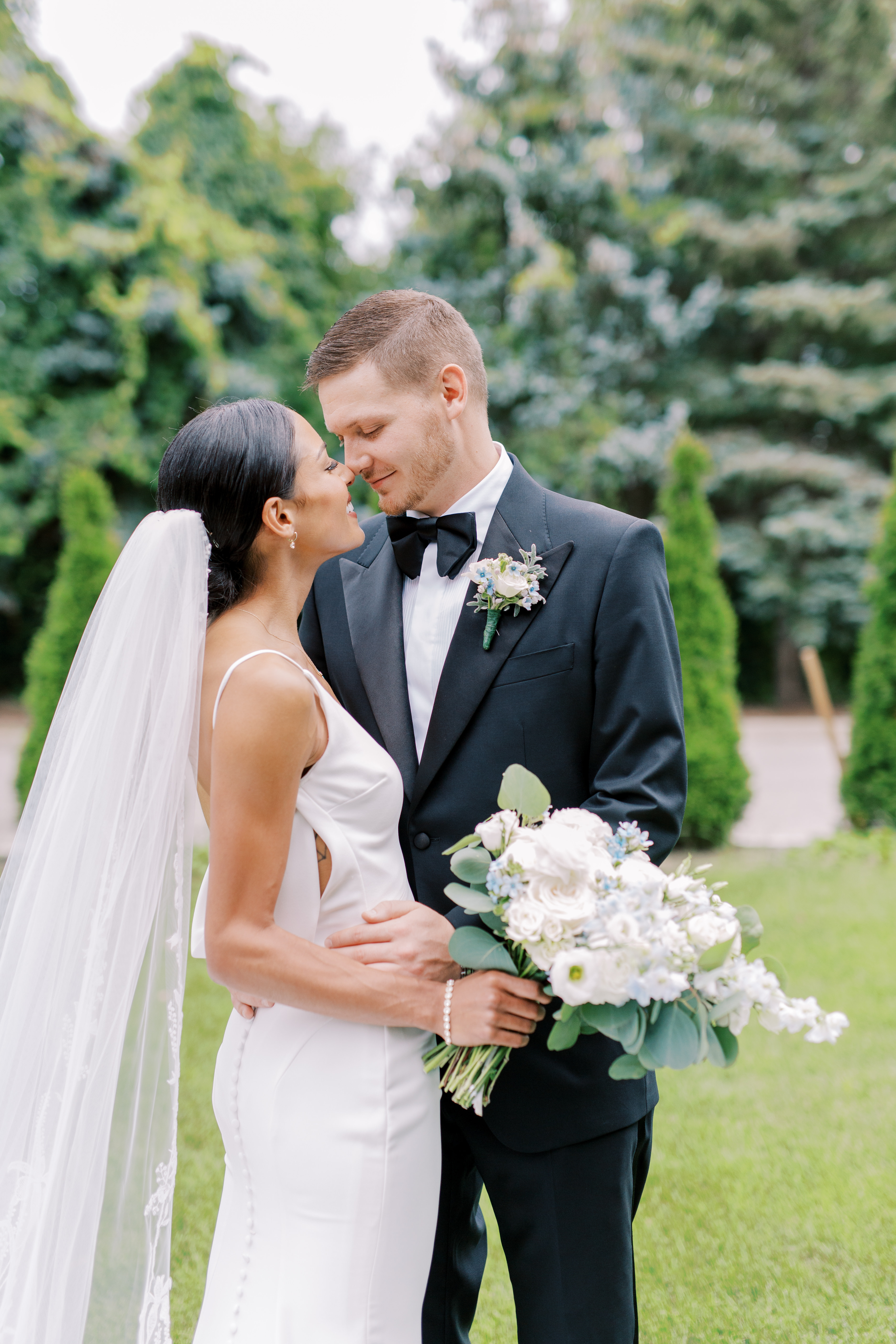Rego Bespoke wedding couple outdoors