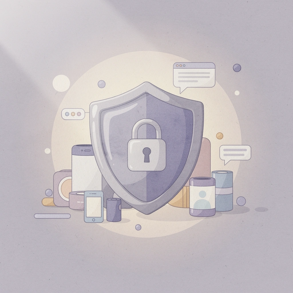 Shield protecting business documents from compliance issues