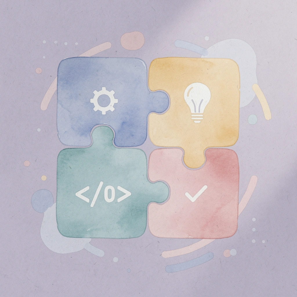 Puzzle pieces fitting together, representing how Starcycle fills gaps in the LLC dissolution process
