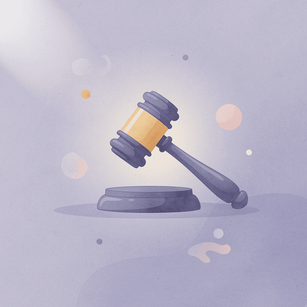 Gavel icon representing legal complexity of corporate dissolution