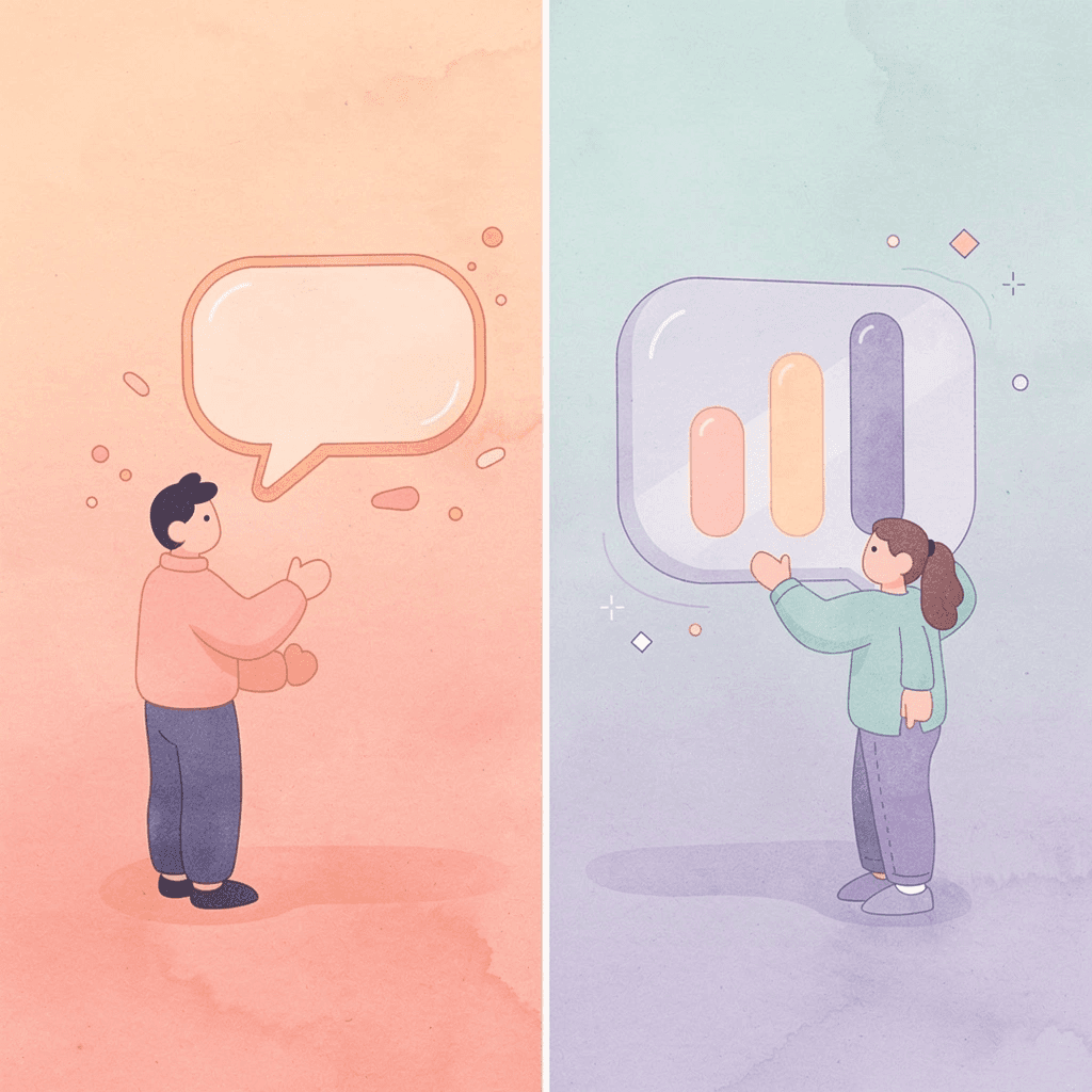 Split scene showing calm professional communication versus emotional overwhelm - How to Tell Investors That You’re Shutting Down