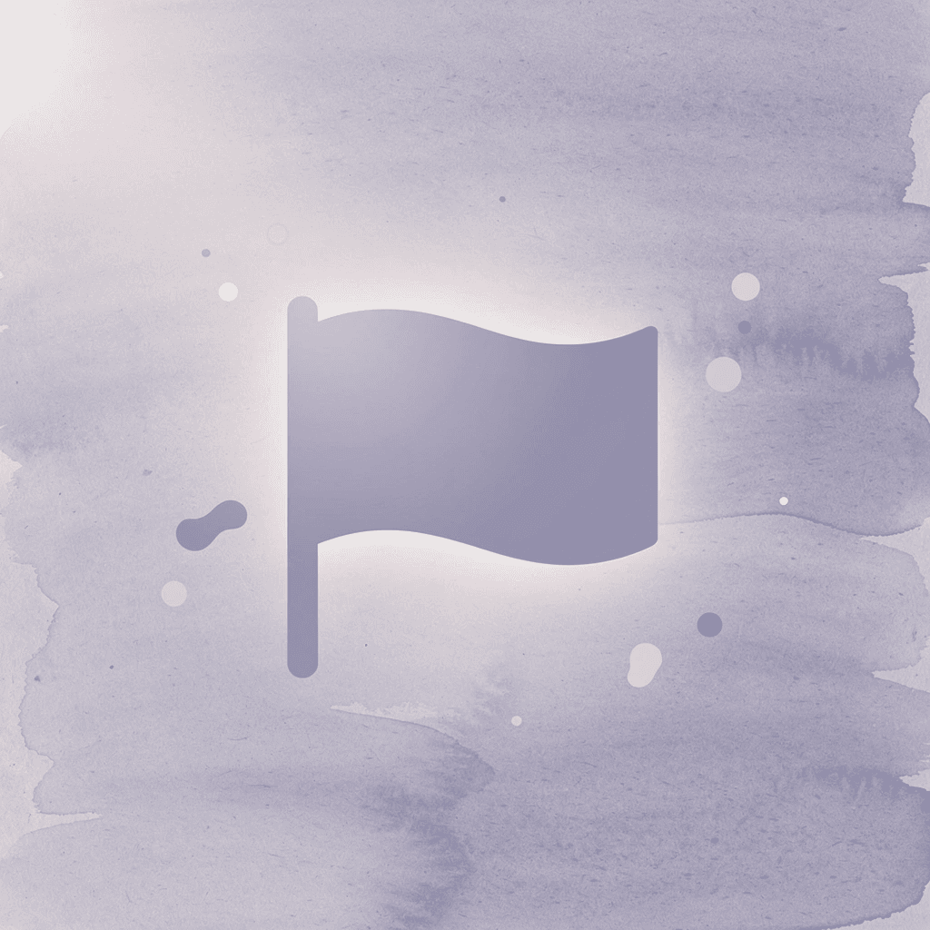 Flag icon representing dissolution as the beginning