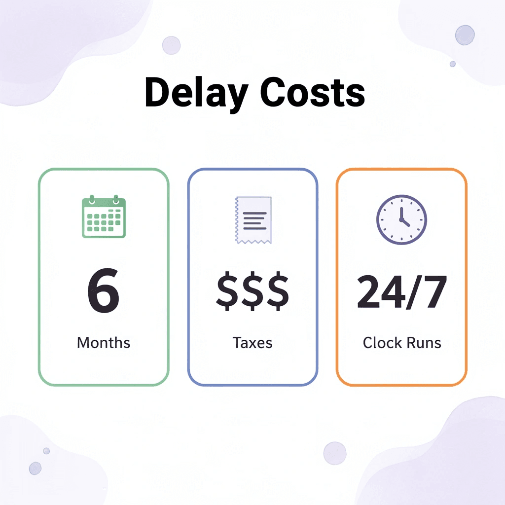 Statistics showing costs of delaying business dissolution filing - Notice of Dissolution 