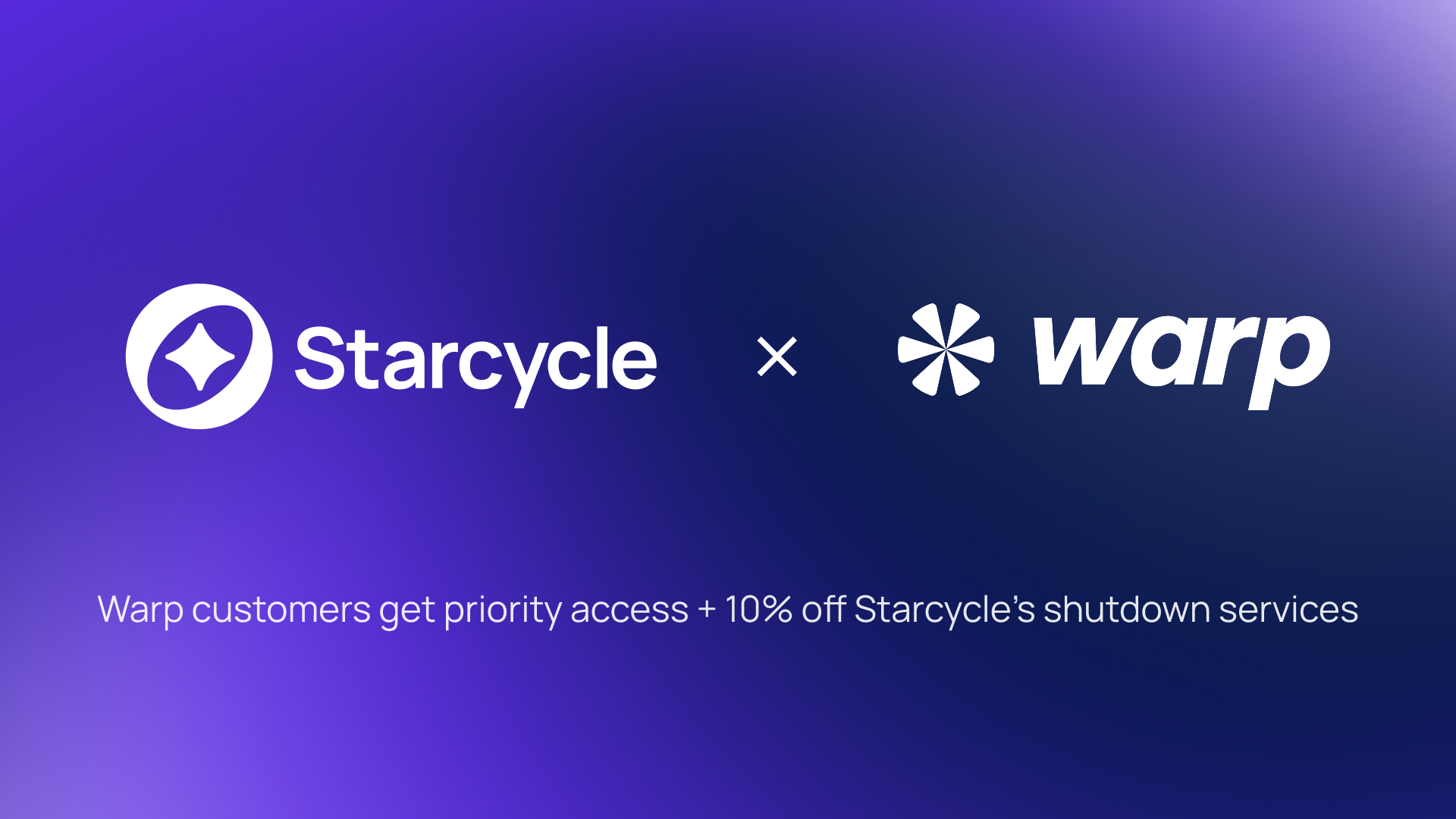 Announcing Our Partnership with Warp