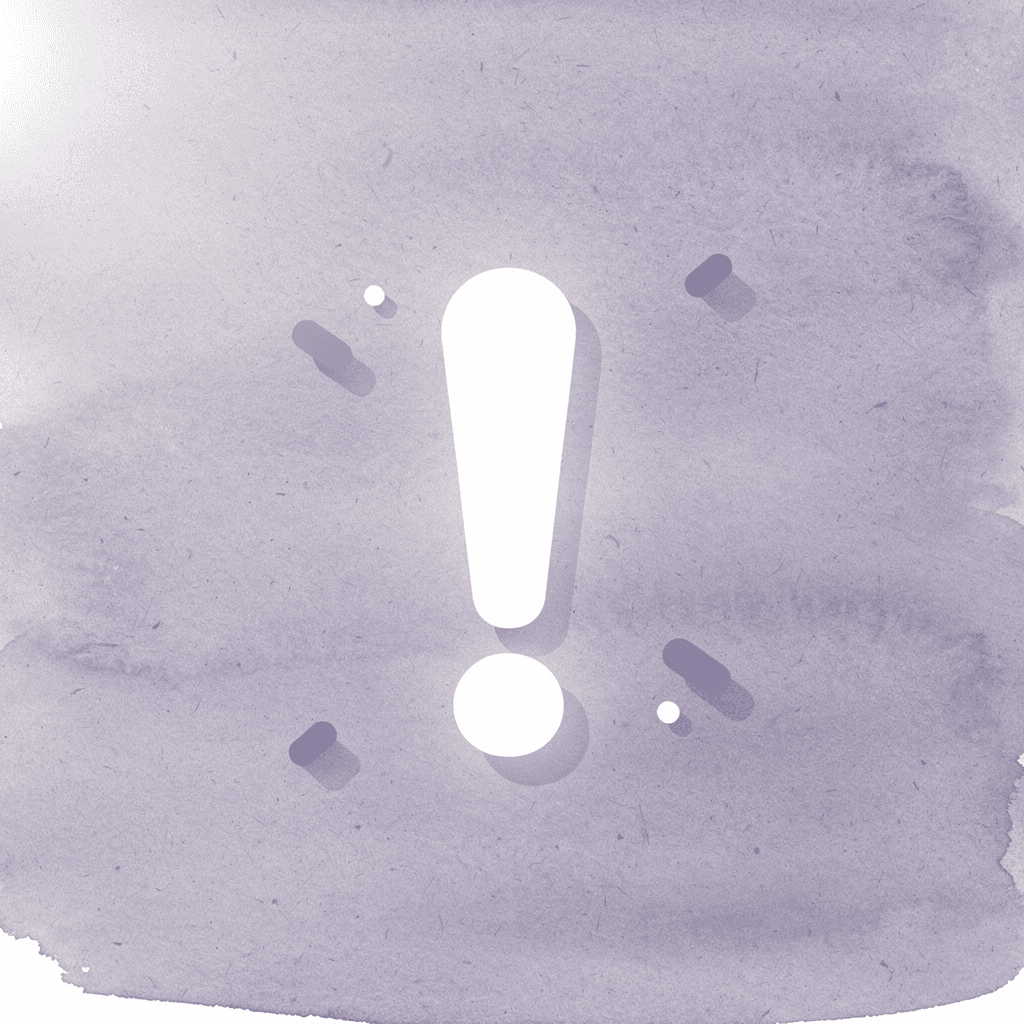 Warning icon representing improper dissolution risks  -  