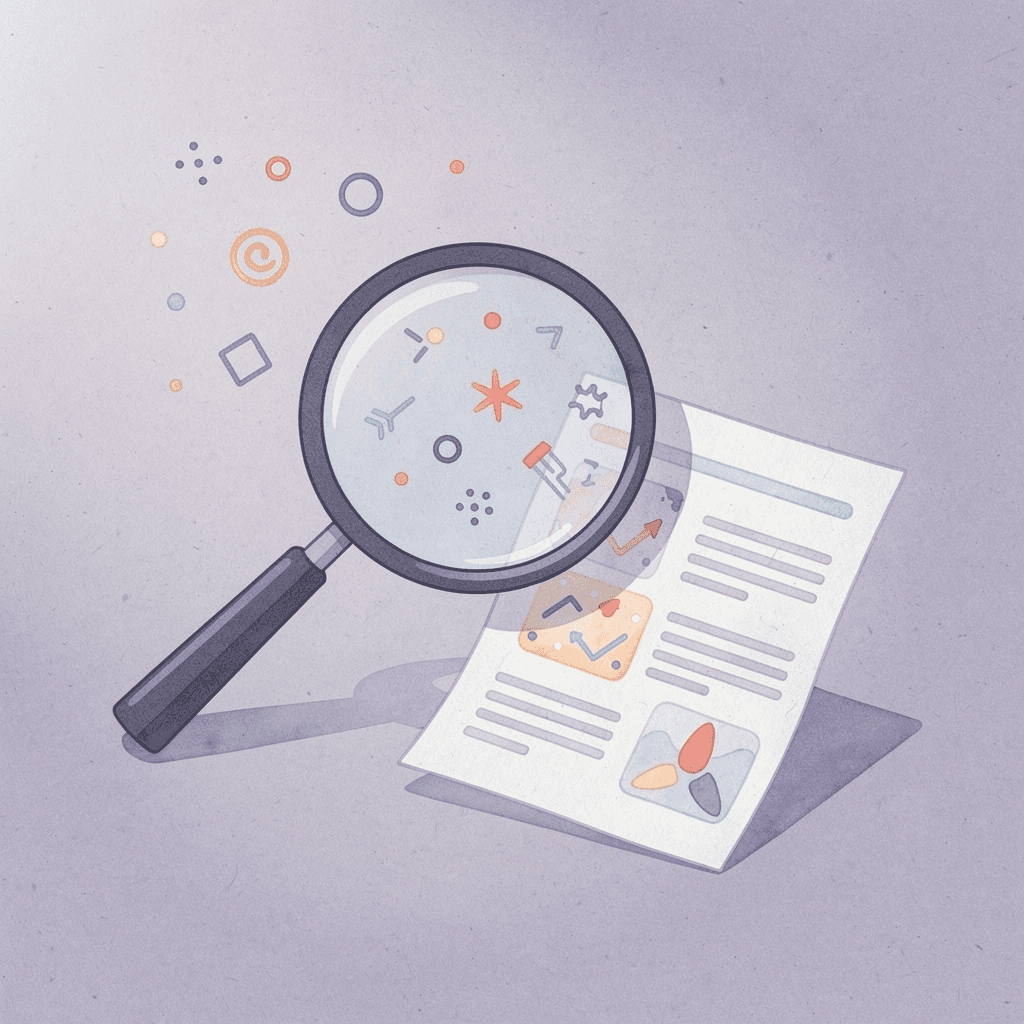  Magnifying glass examining hidden compliance issues