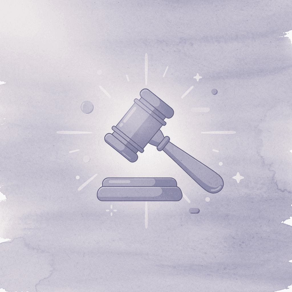 Gavel icon representing the legal dissolution process of a Kentucky LLC