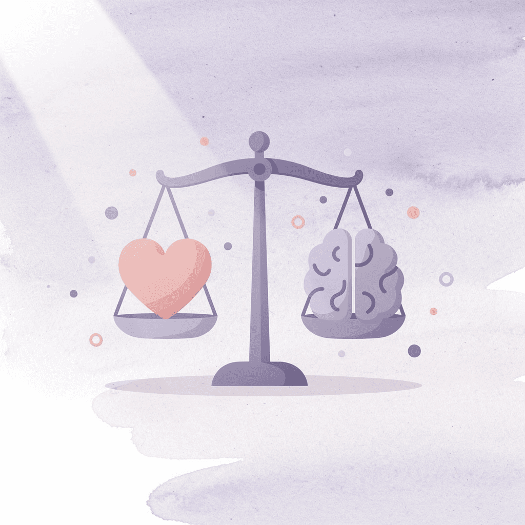 Icon scale weighing FAQ placement options against conversion impact