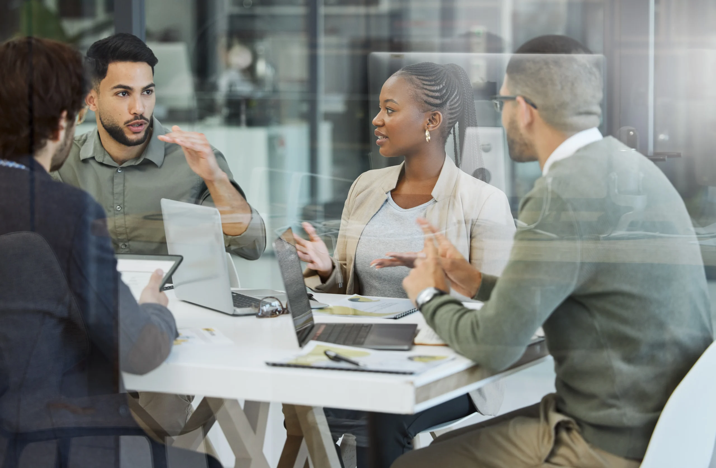 person in a meeting - How to Dissolve an LLC in South Dakota