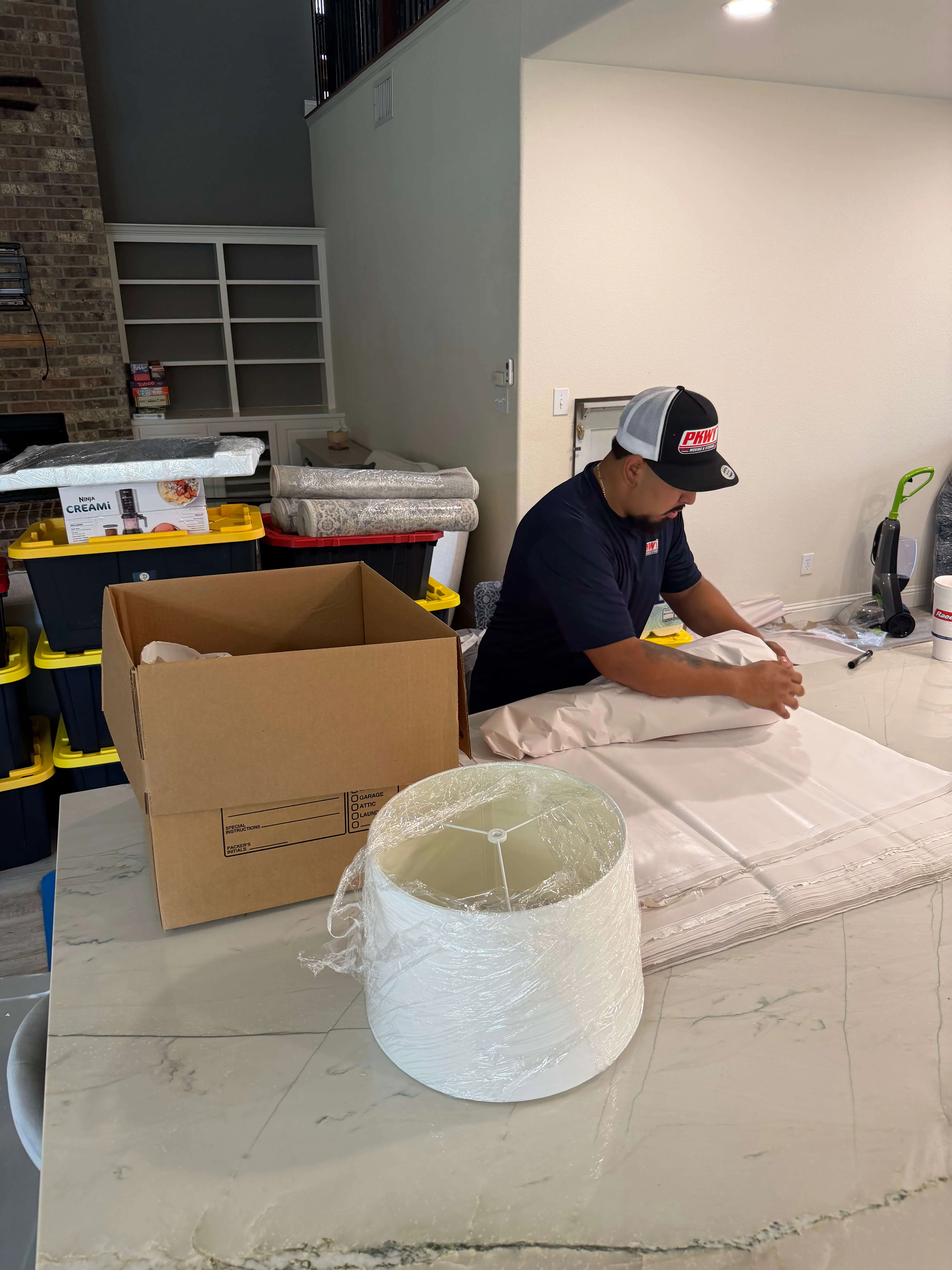 moving & storage service: storage facility interior