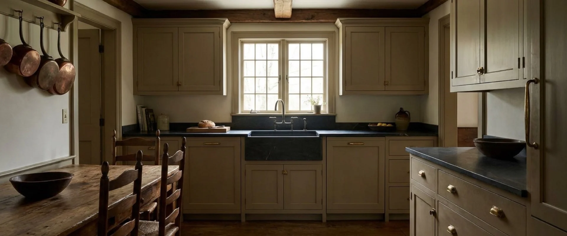 Designing a calmer kitchen with integrated stone details