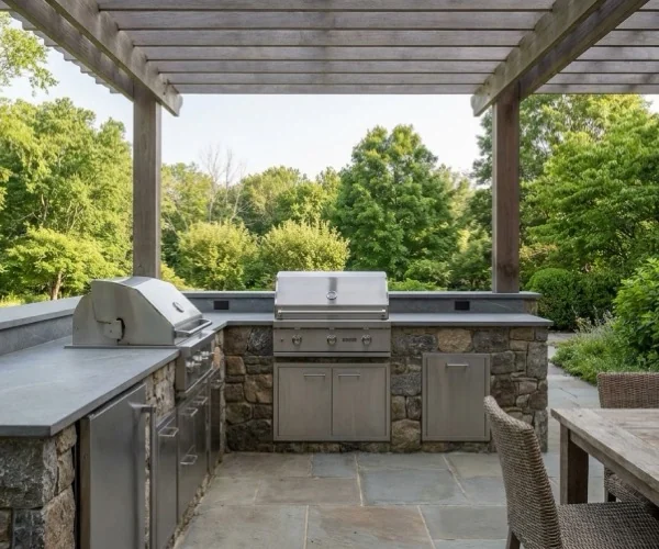 Outdoor kitchen countertops in Connecticut