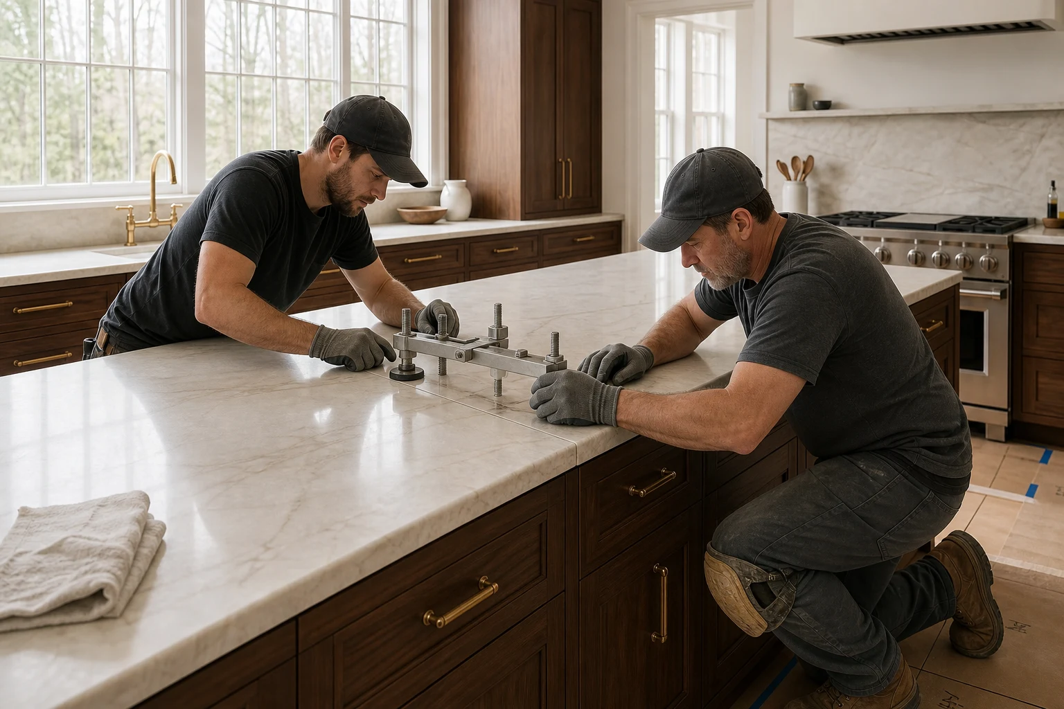 Where countertop seams should go