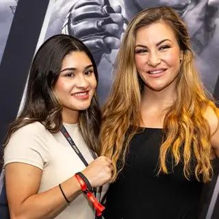 Collage showing the setup of a UFC VIP event.