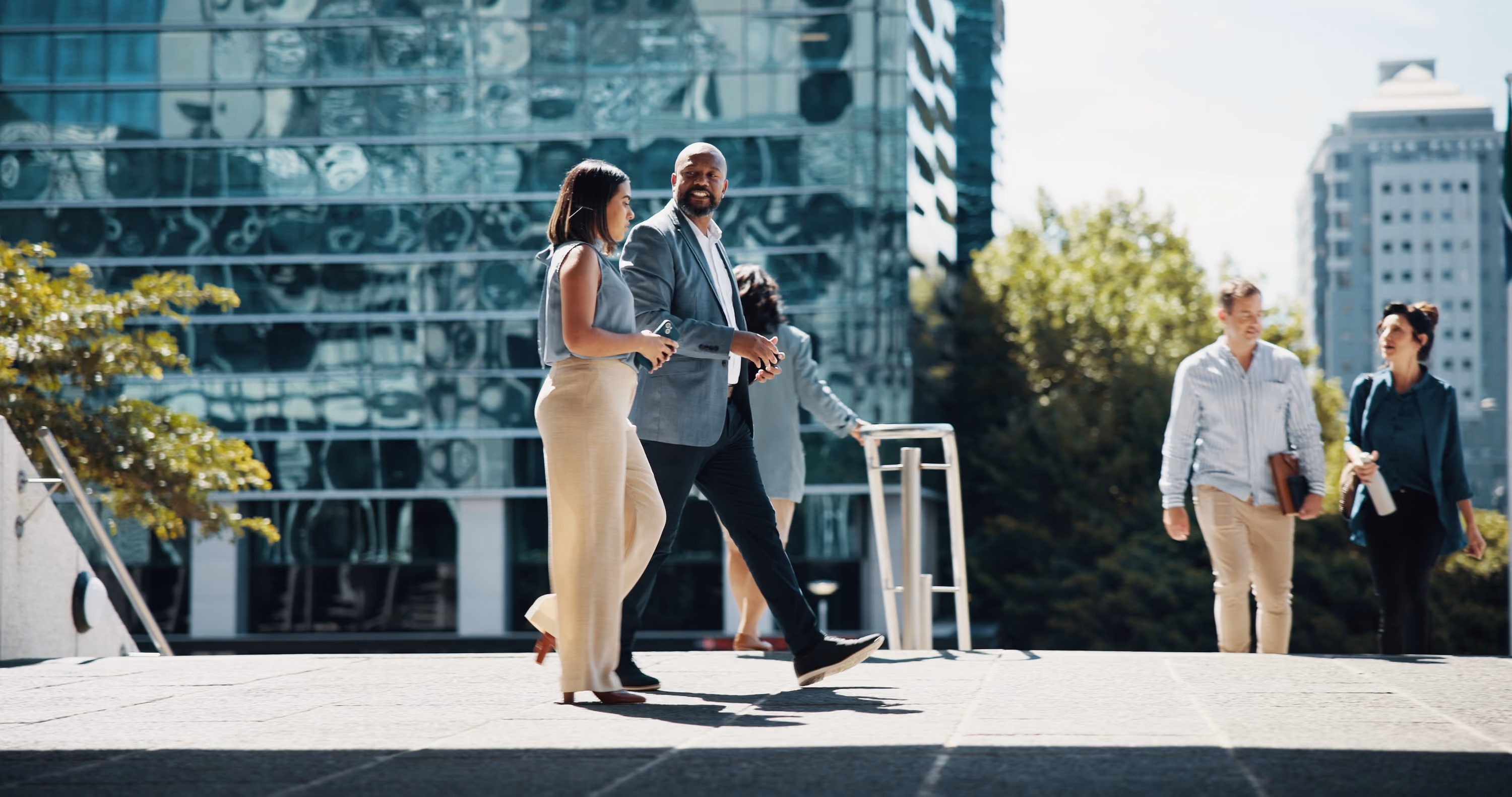 People Walking stock image