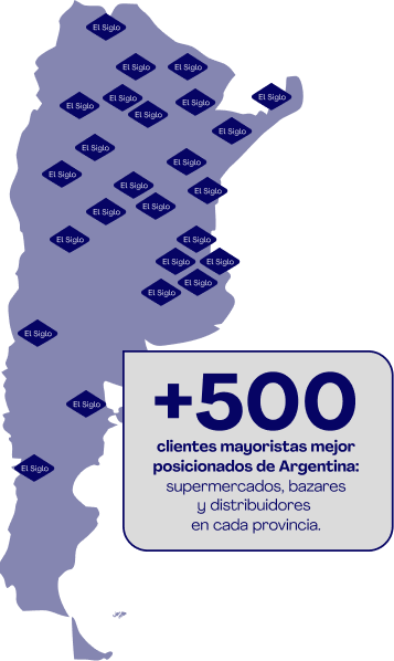 Mapa de alcance nacional de El Siglo