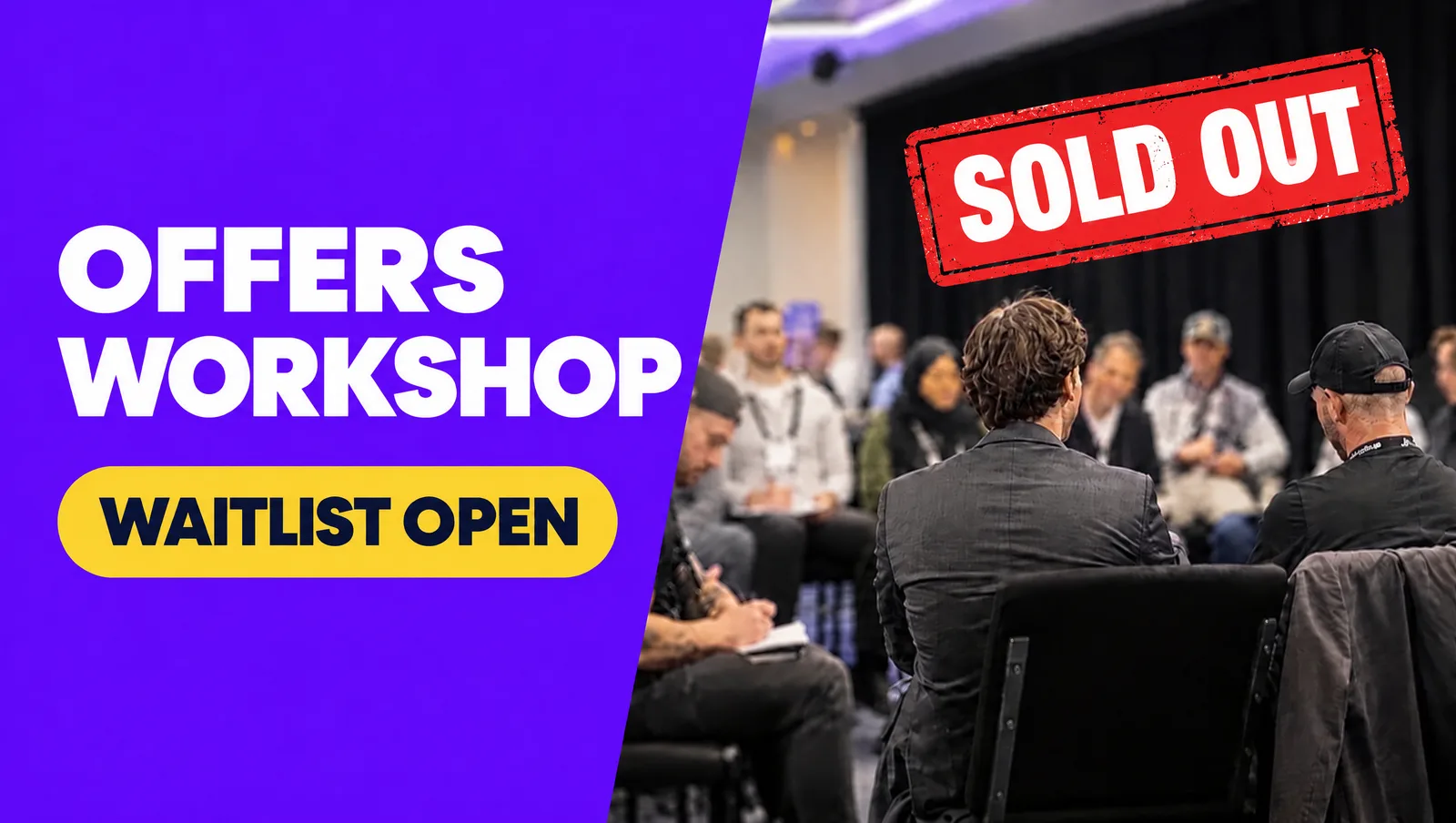 Offers Workshop: sold out, waitlist open