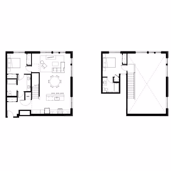 Two Bed Penthouse 11 Floor Plan Image