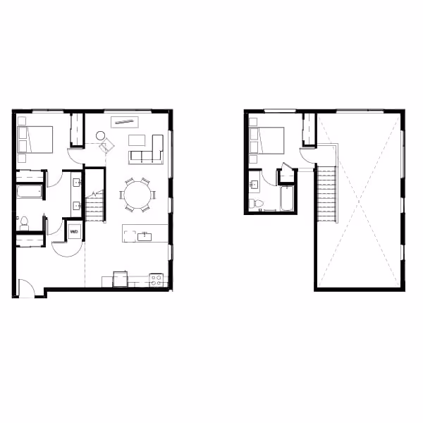 Two Bed Penthouse 10 Floor Plan Image