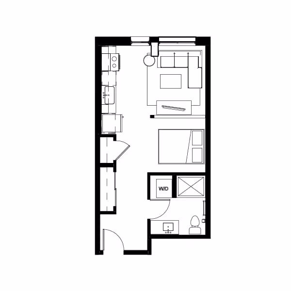 Studio 1 Floor Plan Image