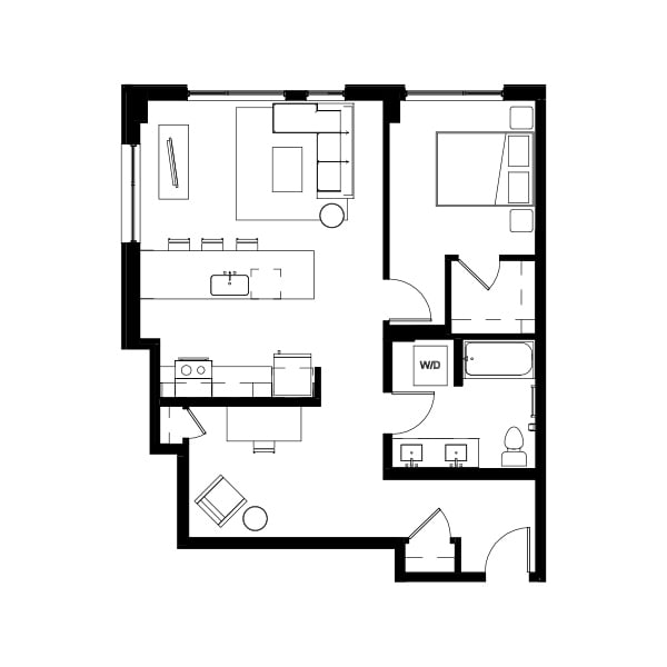 One Bed + Den 24
