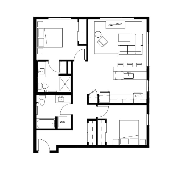 Two Bed Two Bath 6