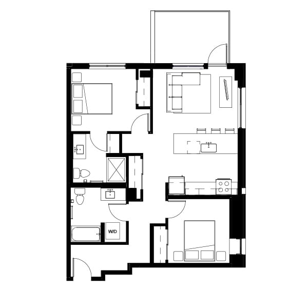 Two Bed Two Bath 3